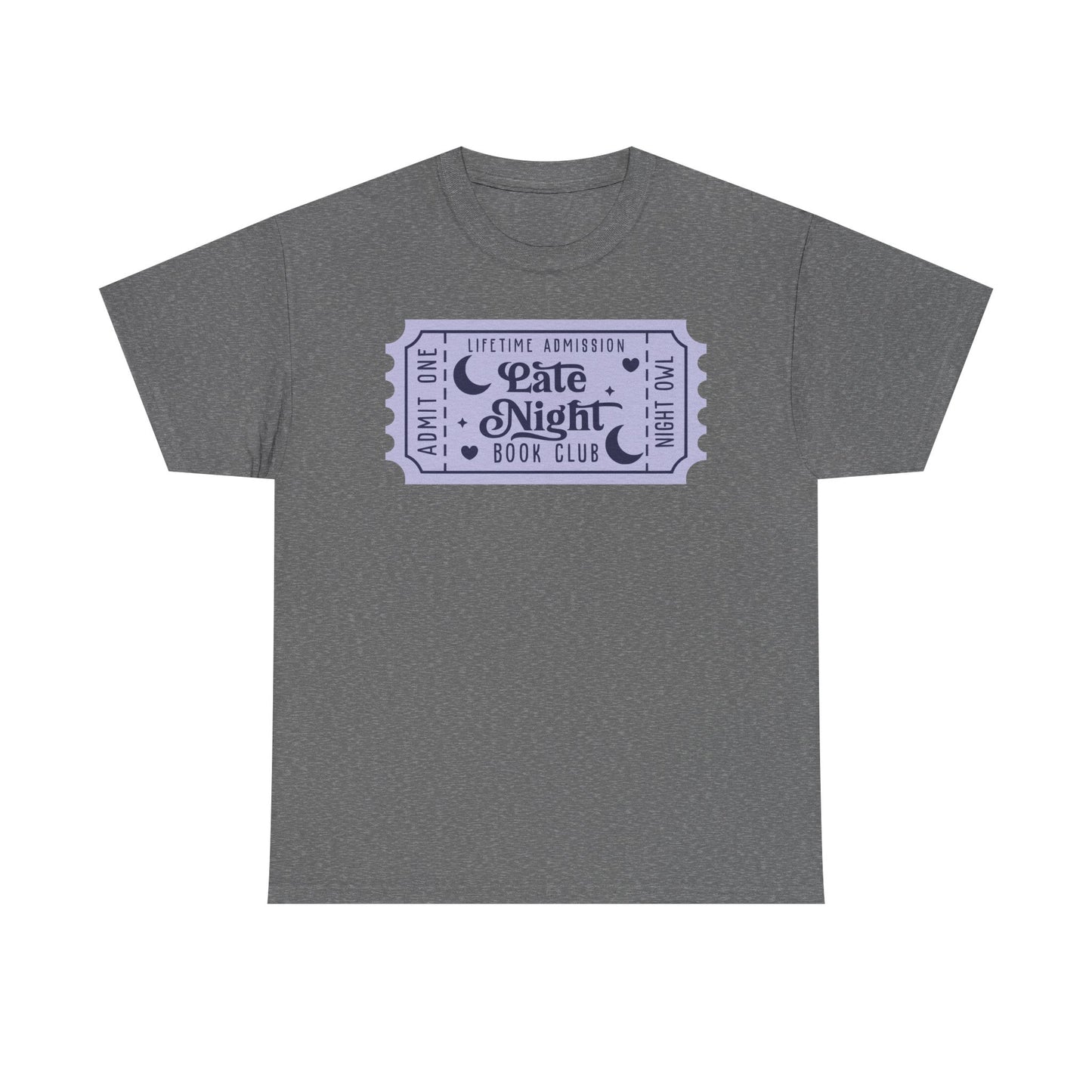 Late Night Book Club Ticket Graphic Tee