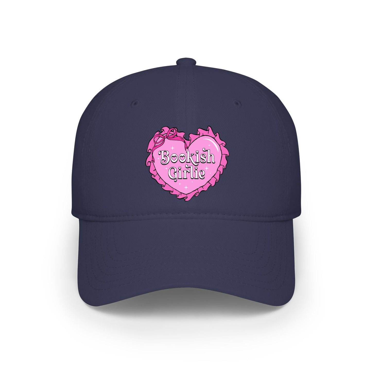 Low Profile Baseball Cap — “Bookish Girlie”