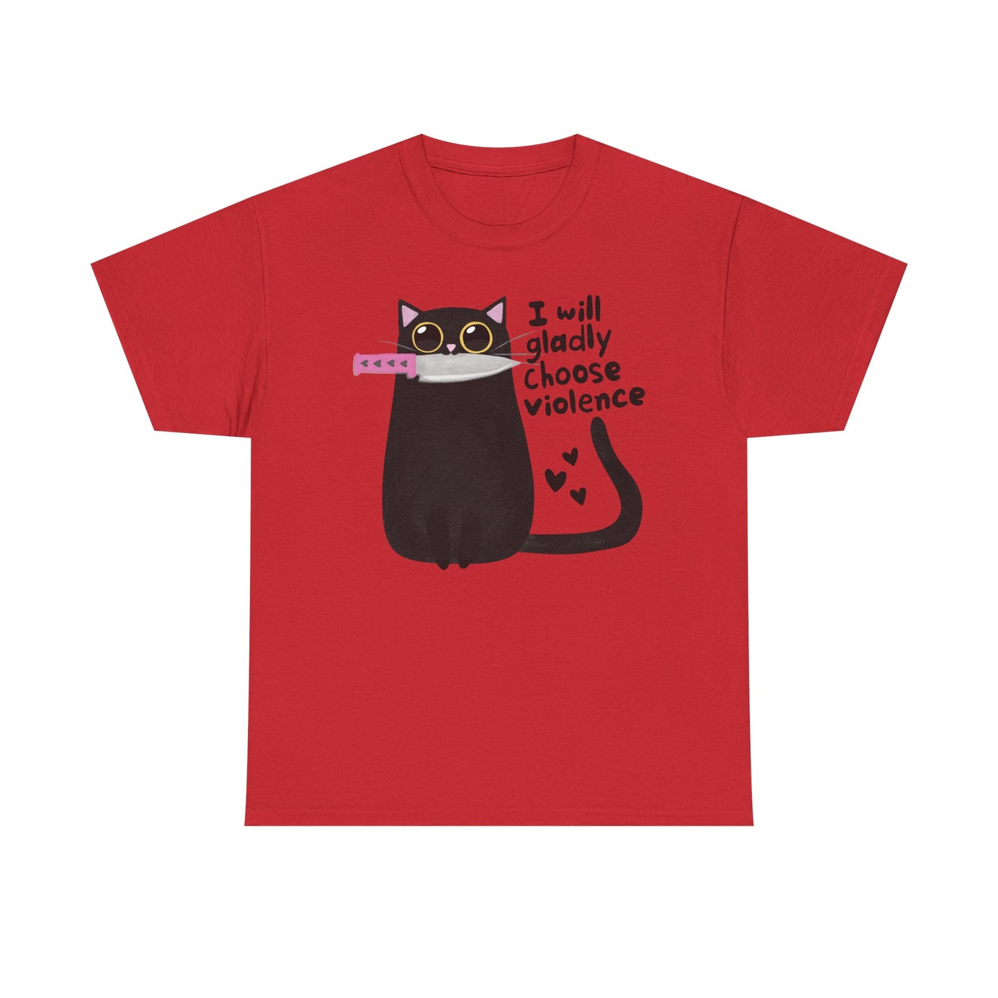 Choose Violence Cat Graphic Tee
