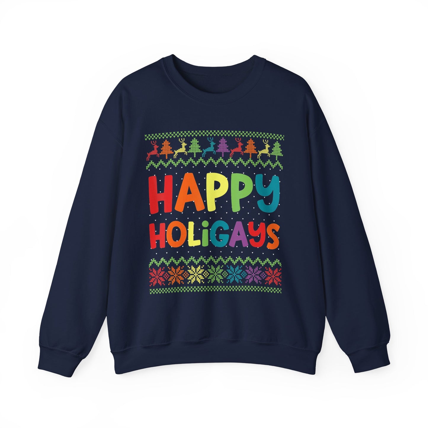 Crewneck Sweatshirt - Happy Holigays LGBTQA+