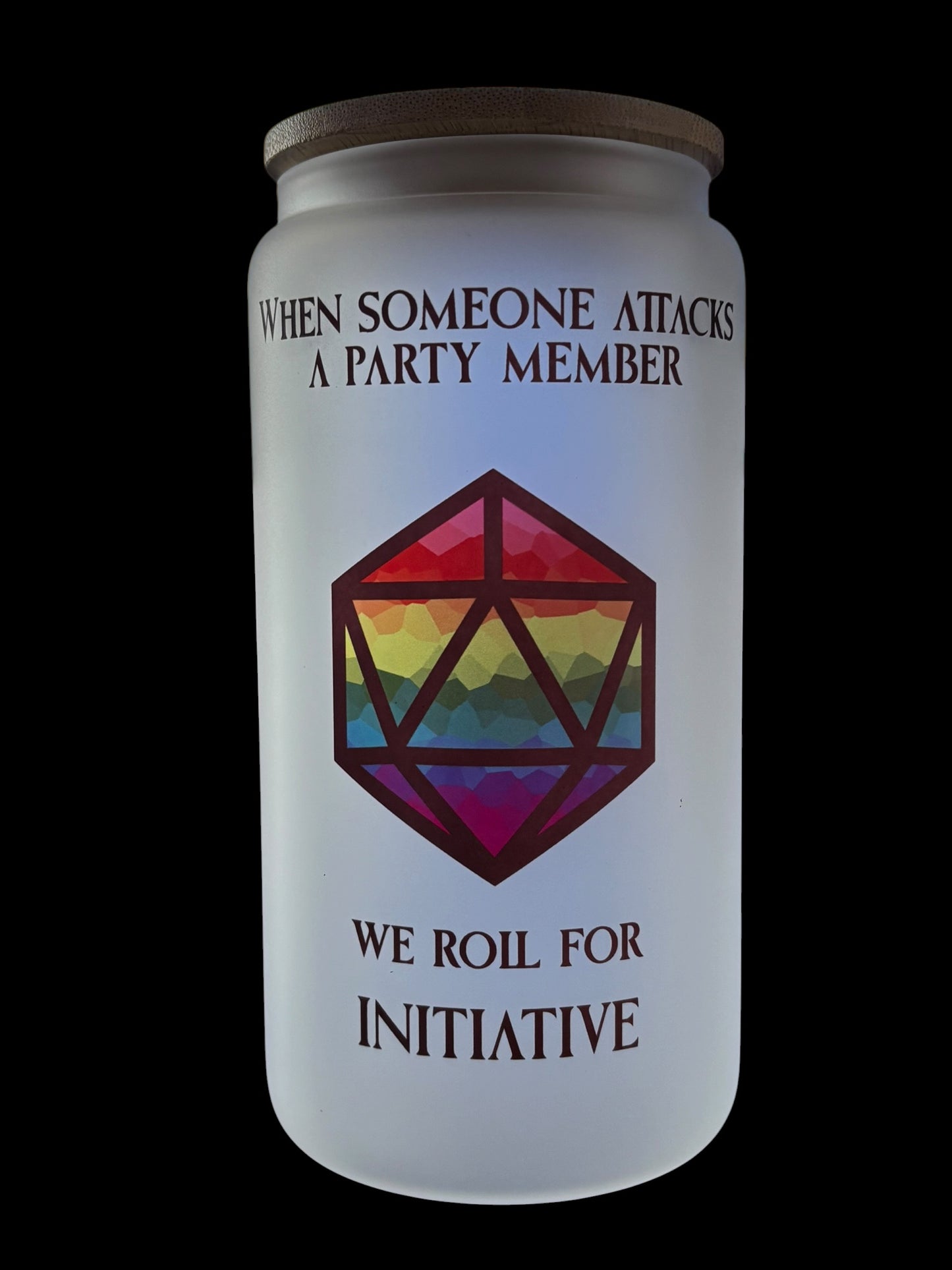 Roll d20 Drinking Glass