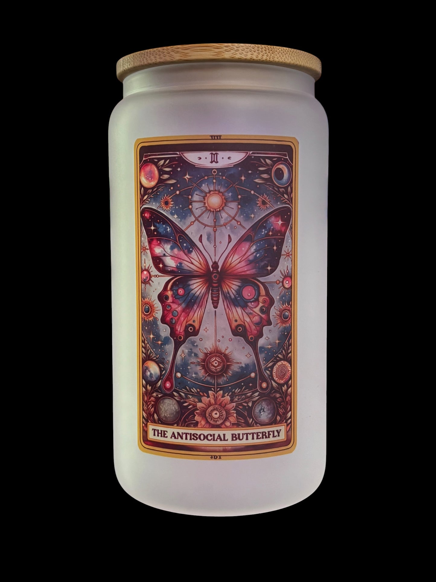The Antisocial butterfly Tarot Drinking Glass