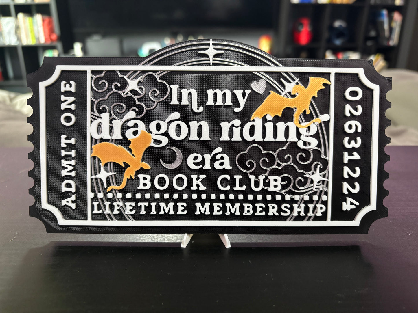 In my dragon riding Era Book Club Ticket