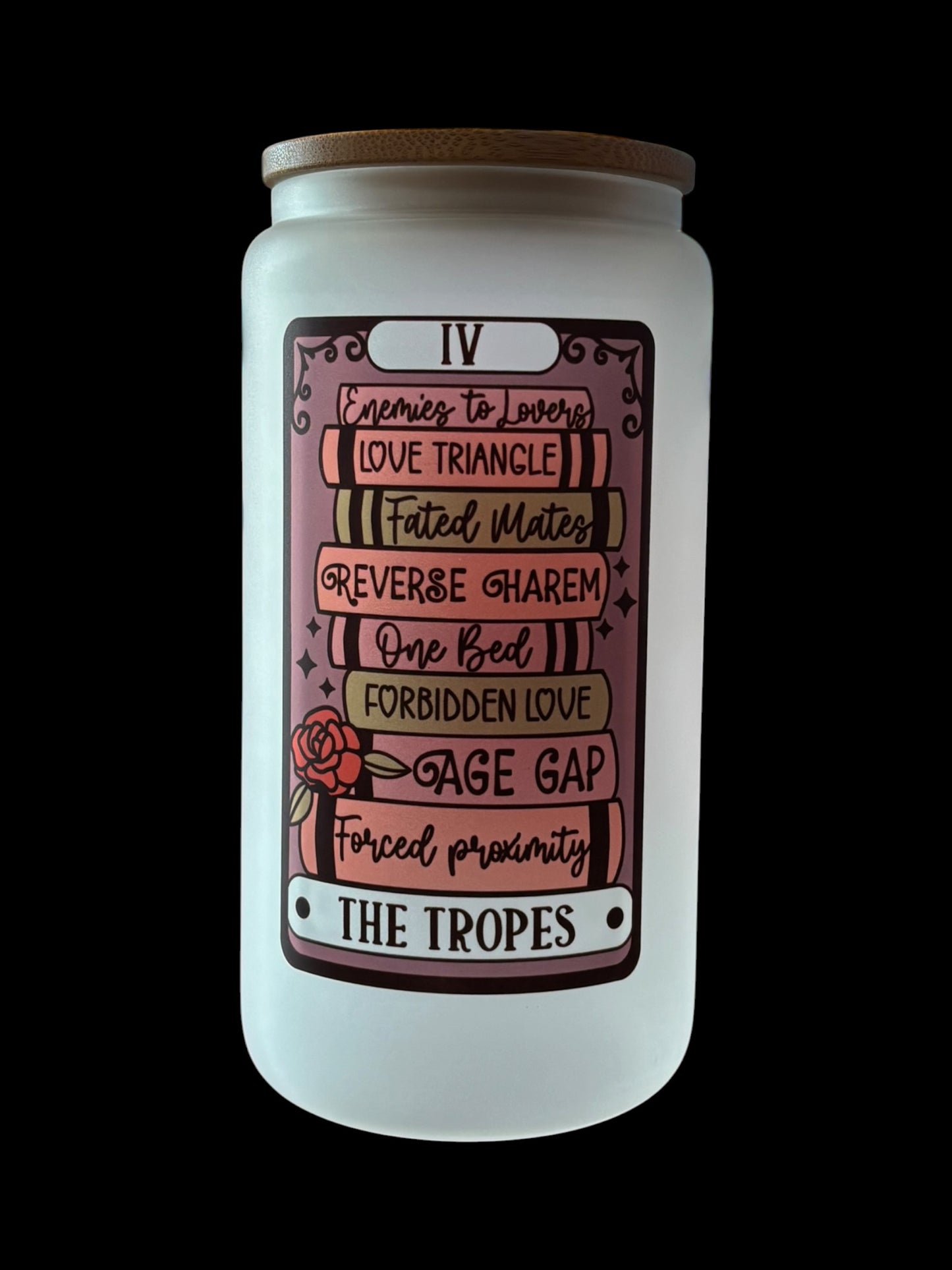 The Tropes Tarot Card Drinking Glass