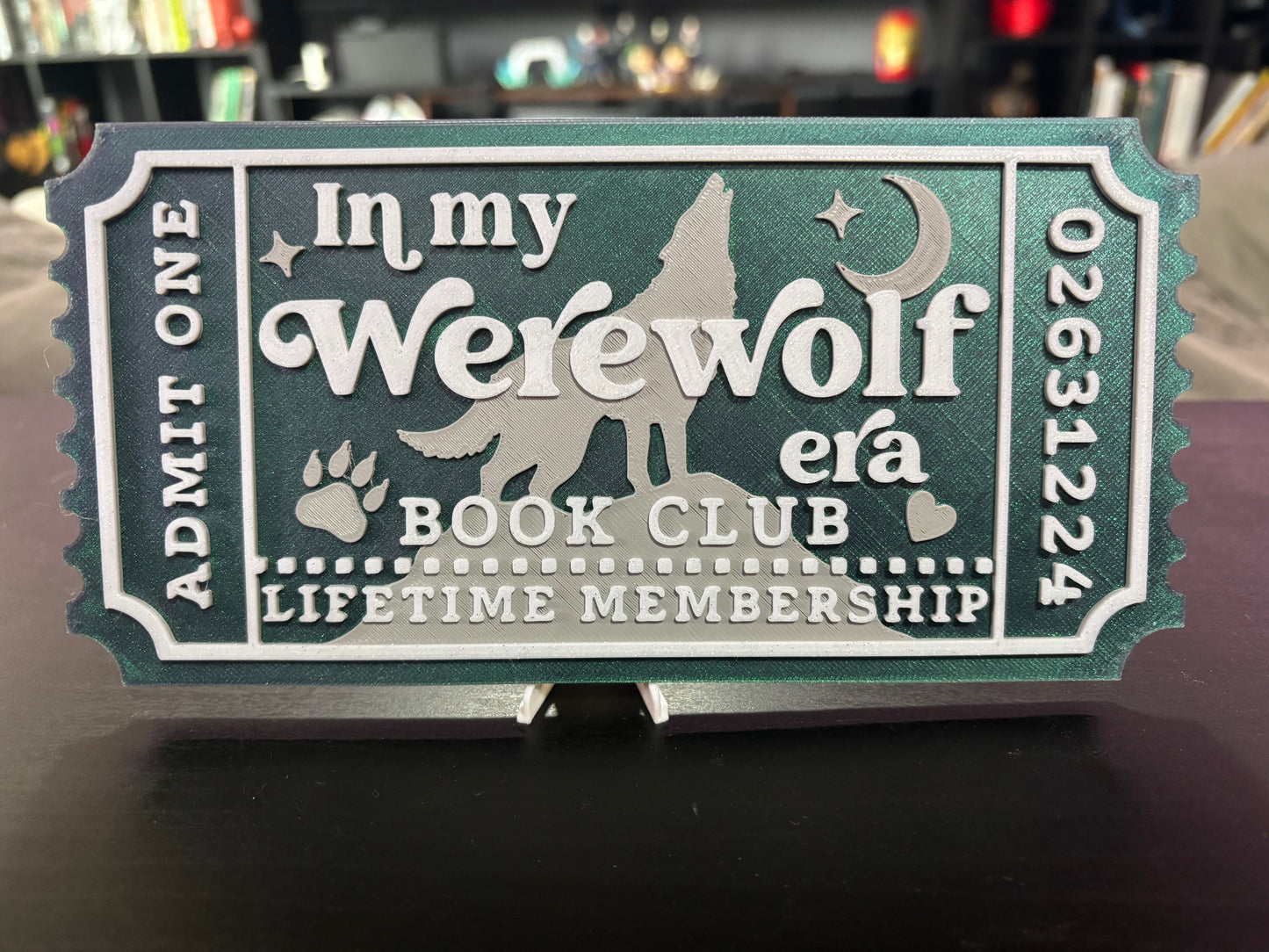 In my Werewolf Era Book Club Ticket
