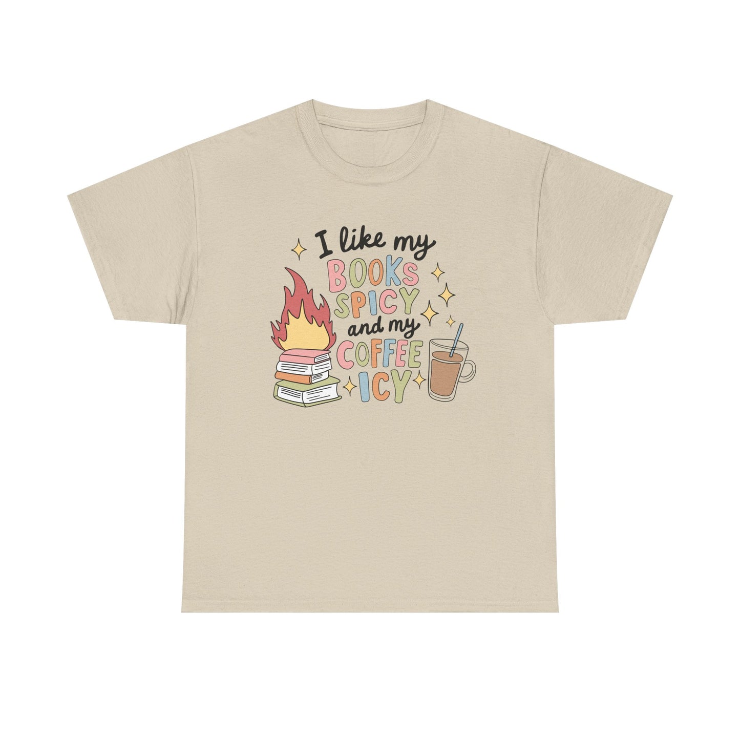 Books Spicy Coffee Icy Graphic Tee