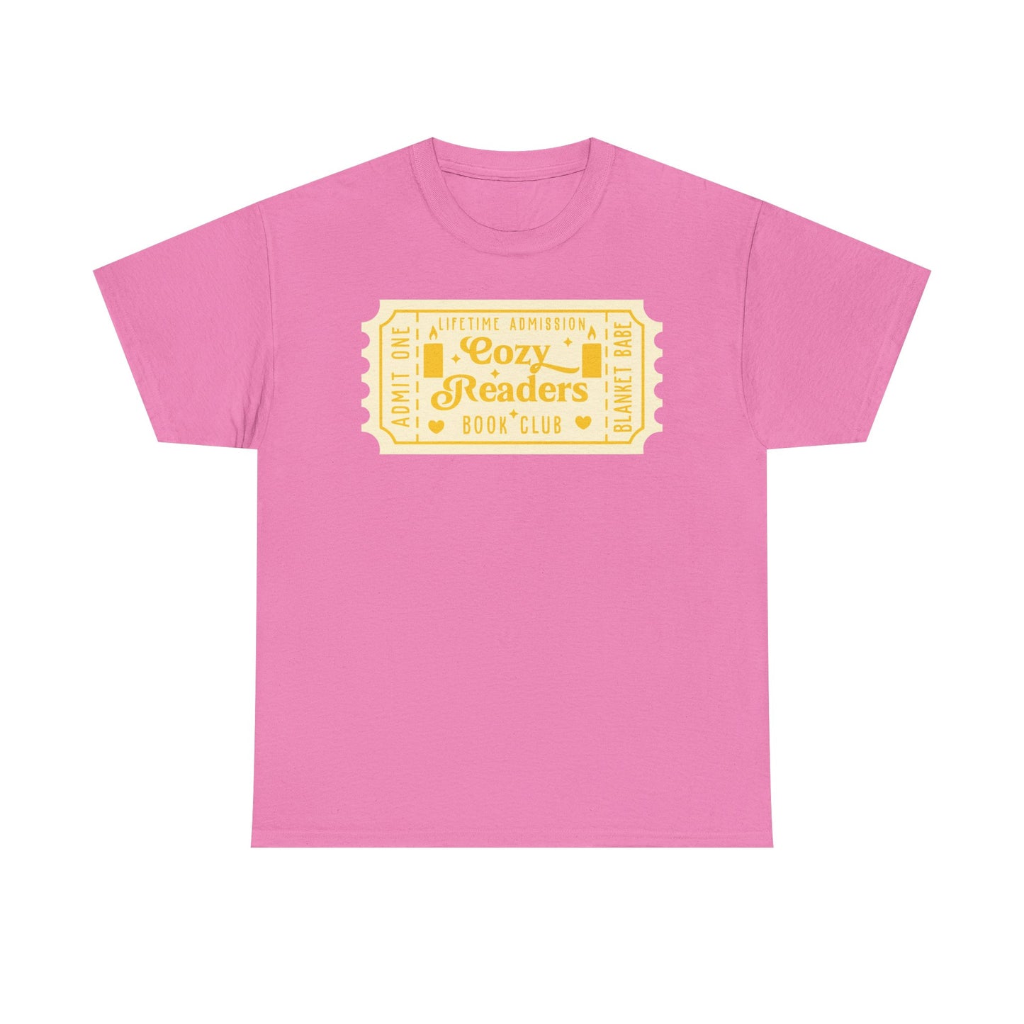 Cozy Readers Book Club Ticket Graphic Tee