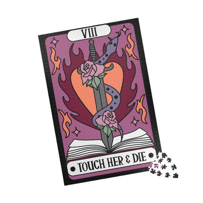 Touch Her and Die Tarot Card 1014 piece puzzle