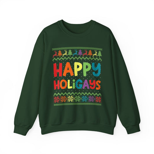 Crewneck Sweatshirt - Happy Holigays LGBTQA+