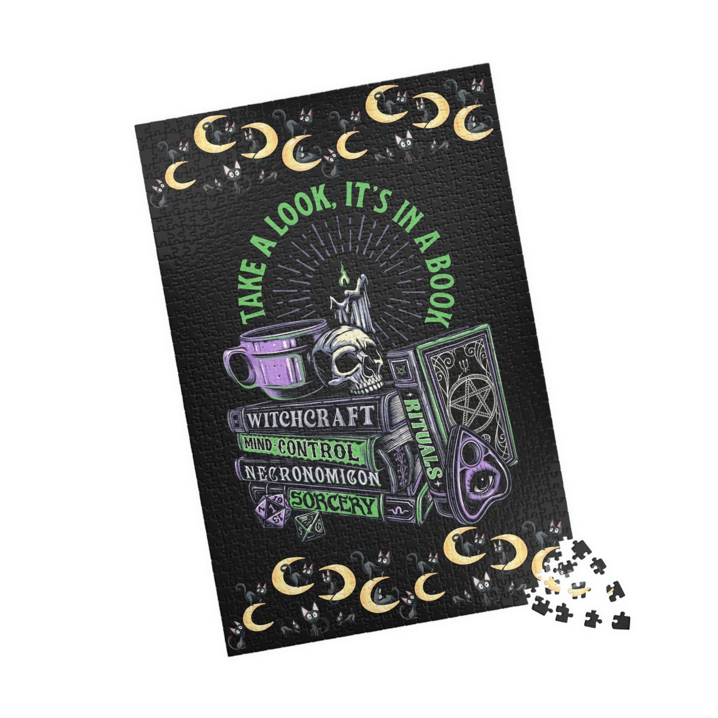 In a book witchy  1014 piece puzzle