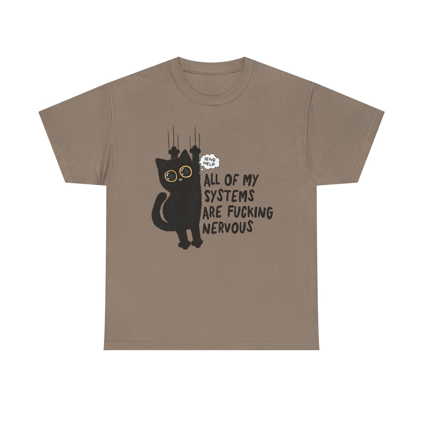 Send Help Cat Graphic Tee