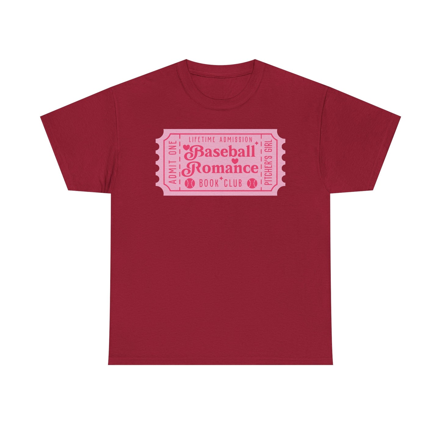 Baseball Romance Book Club Ticket Graphic Tee