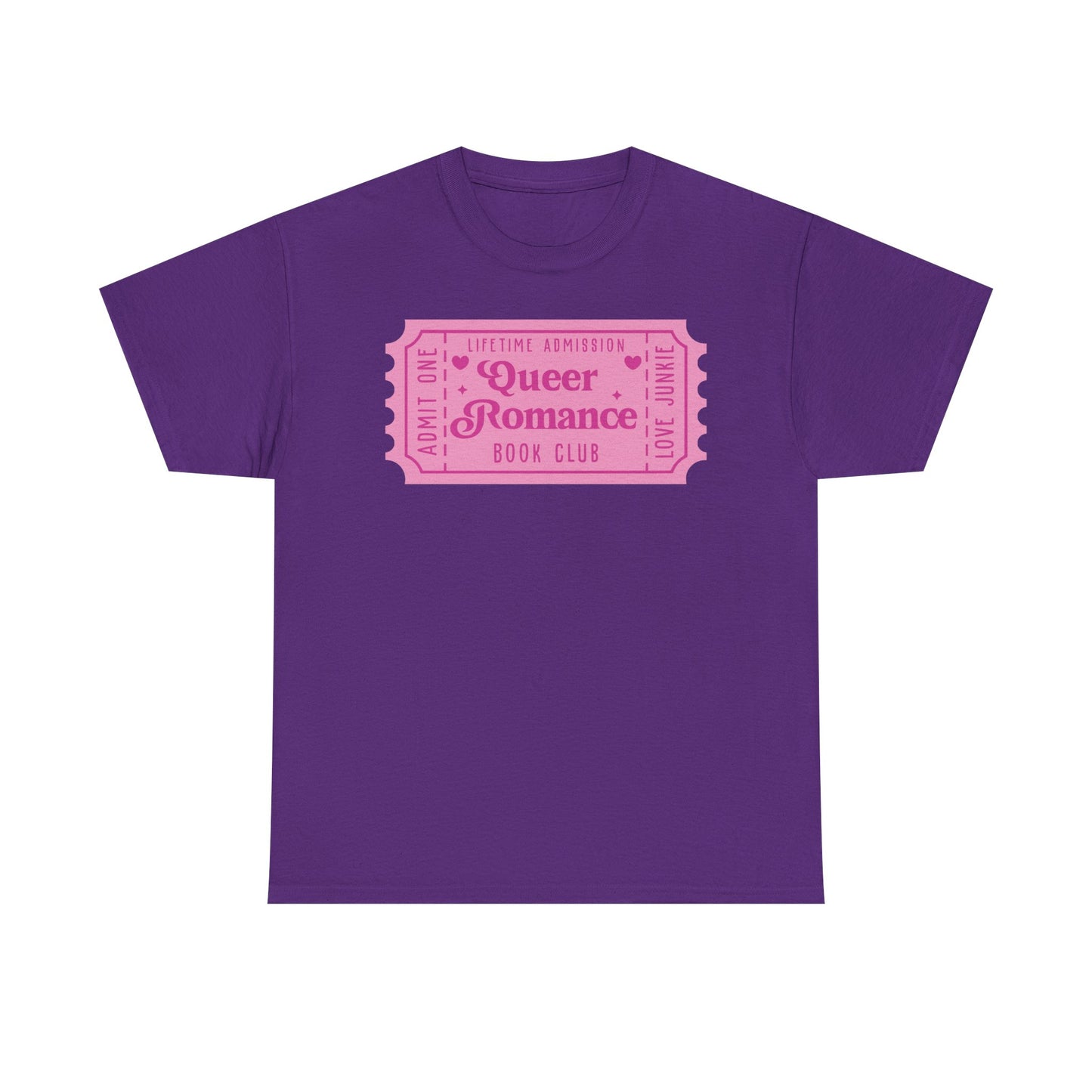 Queer Romance Book Club Ticket Graphic Tee