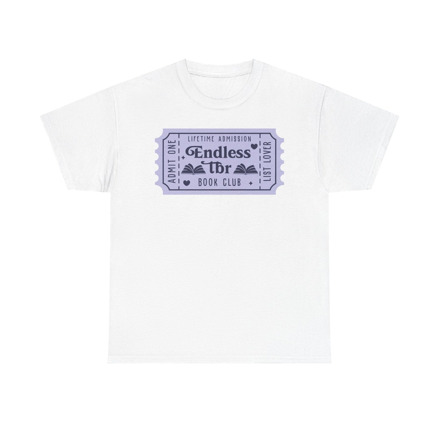 Endless TBR Book Club Ticket Graphic Tee