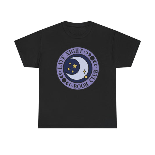 Late Night Book Club Round Graphic Tee