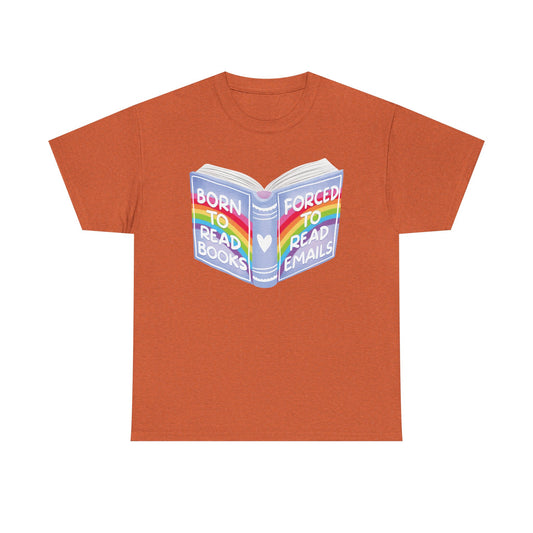 Books Vs Emails Graphic Tee