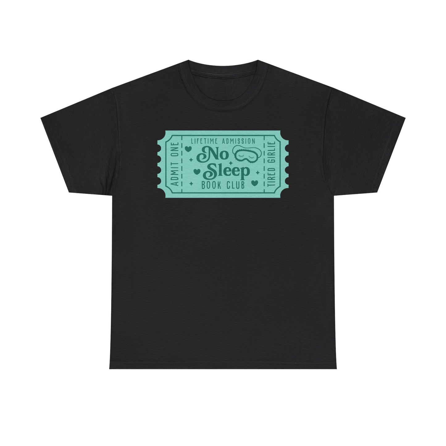 No Sleep Book Club Ticket Graphic Tee