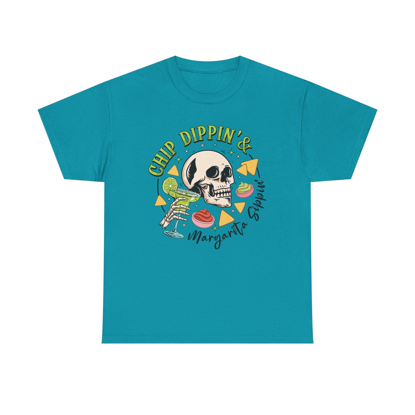 Chips and Margarita Skeleton Graphic Tee