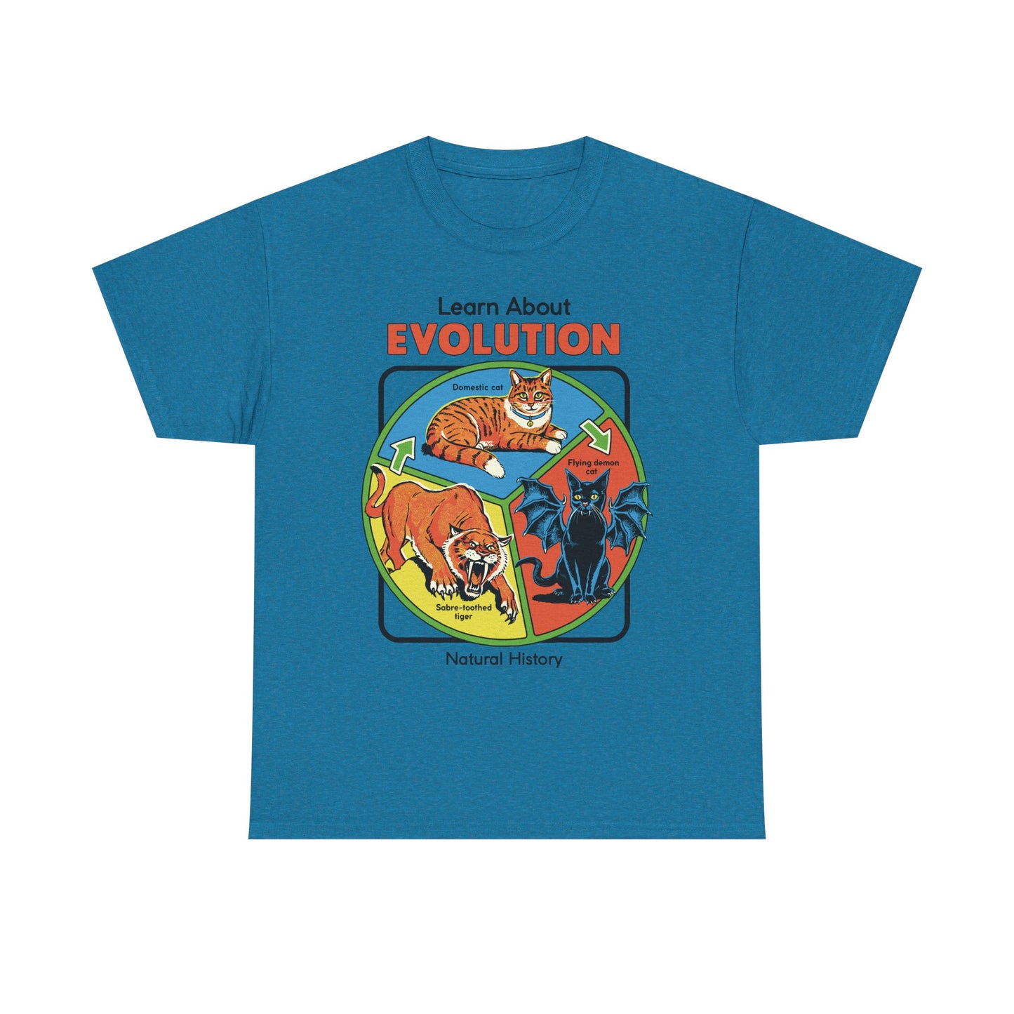 Cat Evolution Graphic Tee