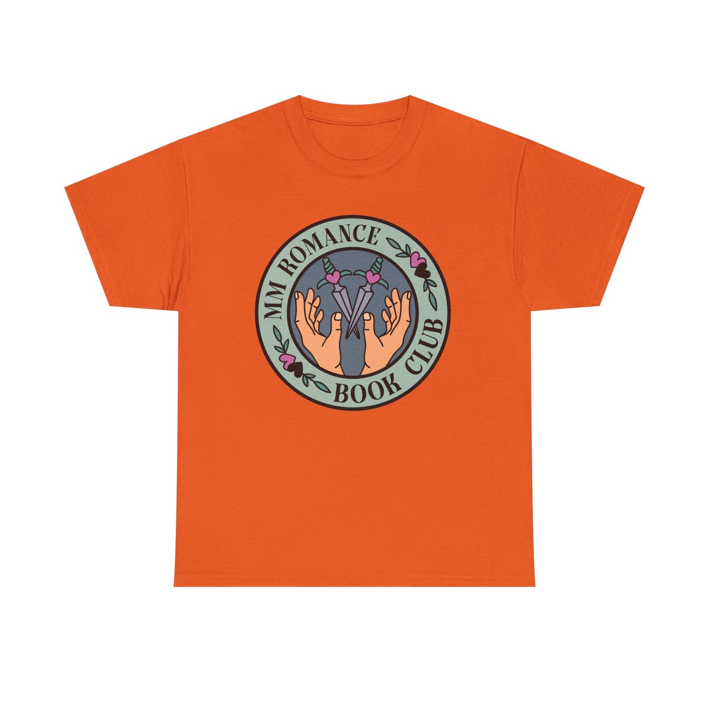MM Romance Book Club (Two Male Hands) LGBTQA Round Graphic Tee
