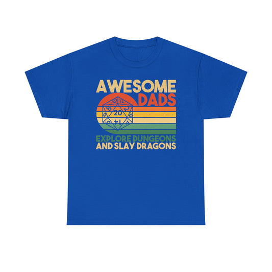 Awesome Dads Slay Dragons Graphic Tee