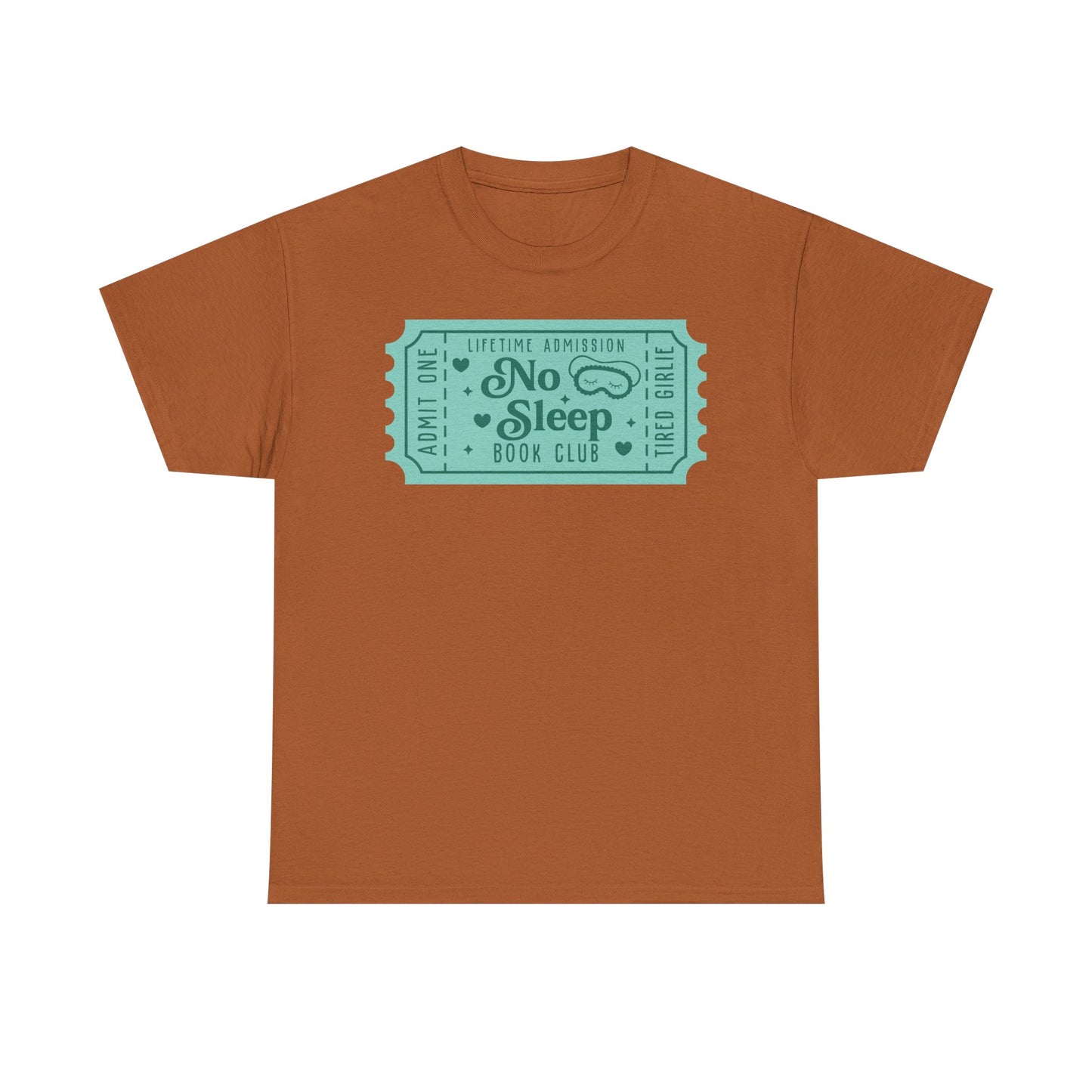 No Sleep Book Club Ticket Graphic Tee