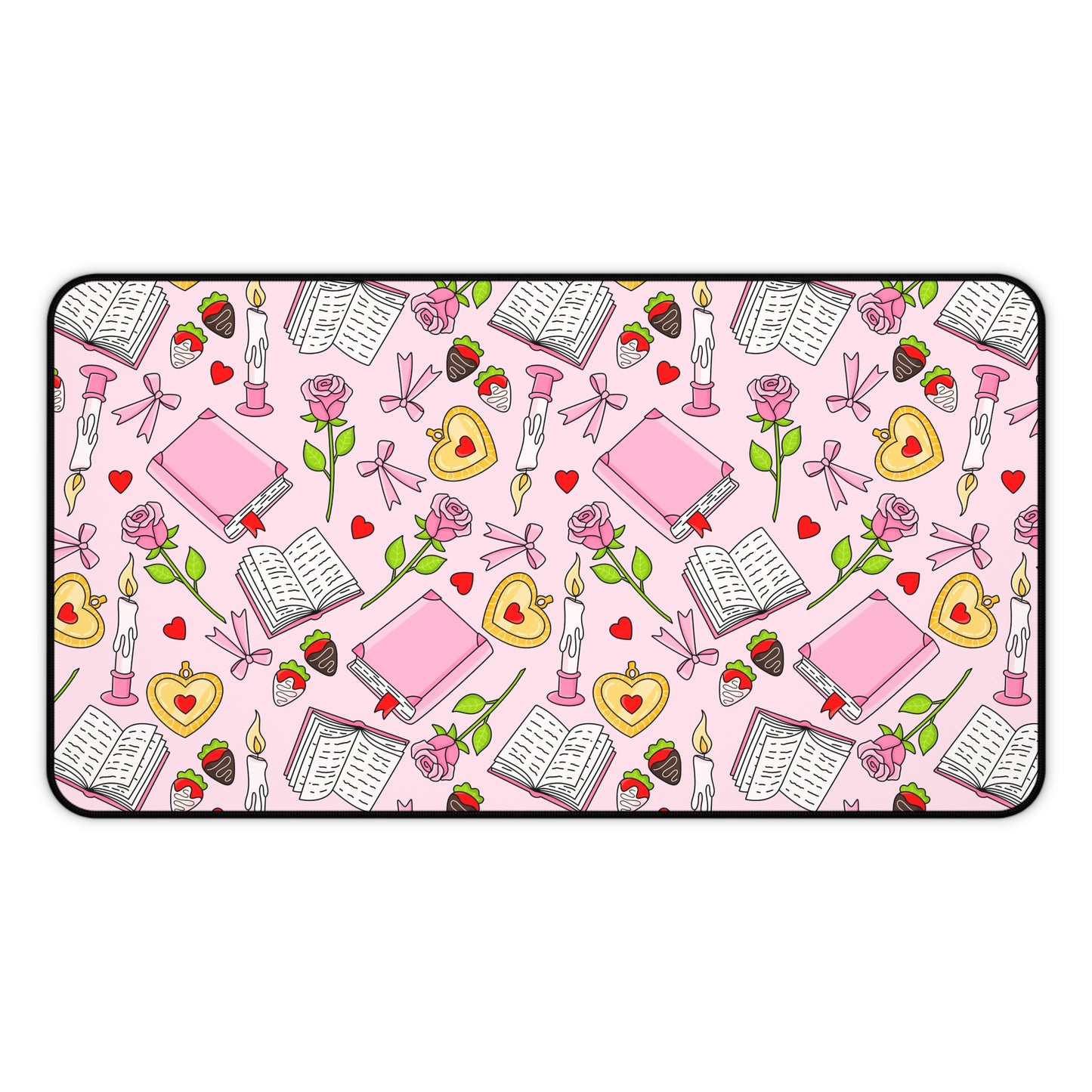 Pink Romance Reader Desk Mat
