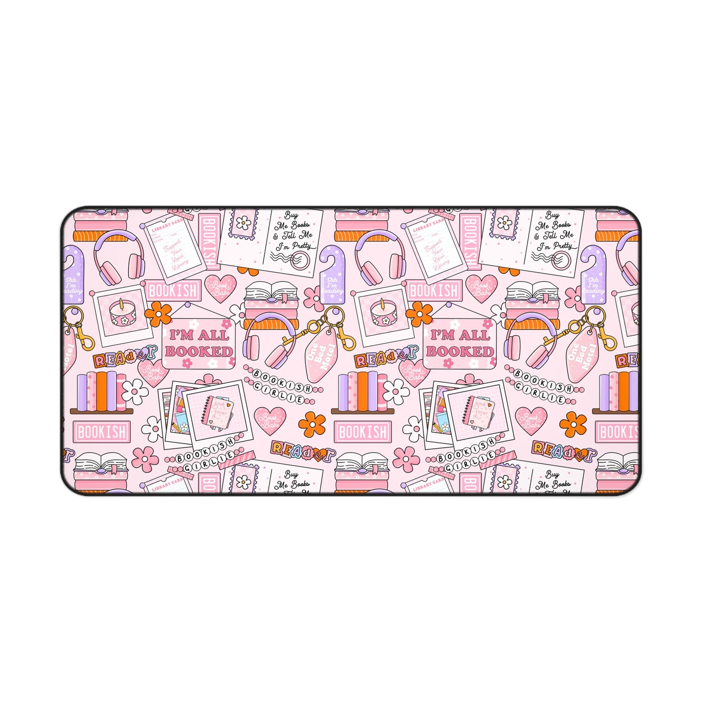 Pink Book Mood Desk Mat
