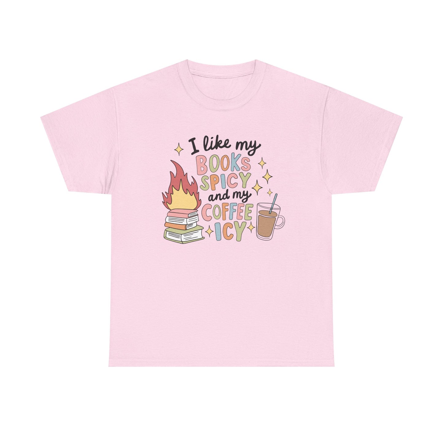Books Spicy Coffee Icy Graphic Tee