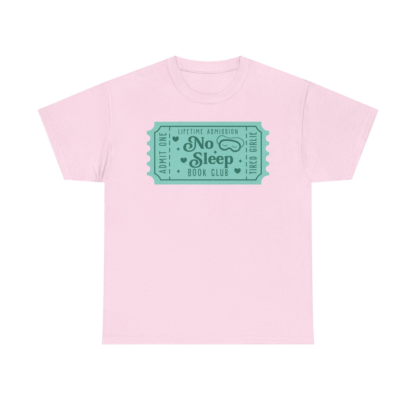No Sleep Book Club Ticket Graphic Tee