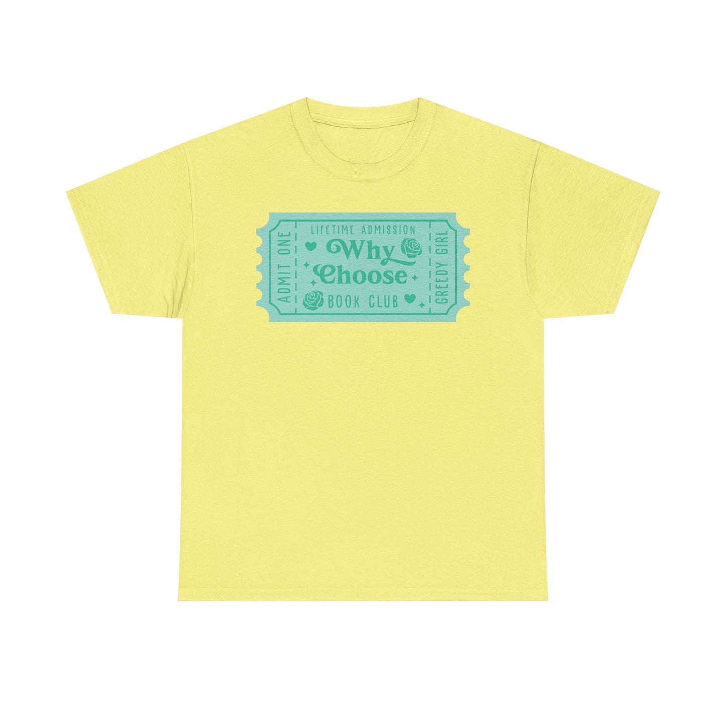 Why Choose Book Club Ticket Graphic Tee