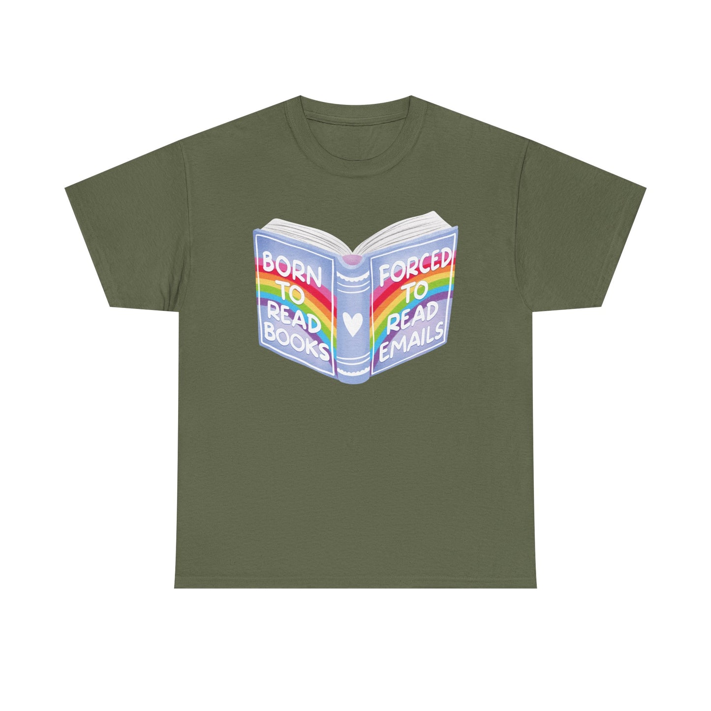 Books Vs Emails Graphic Tee
