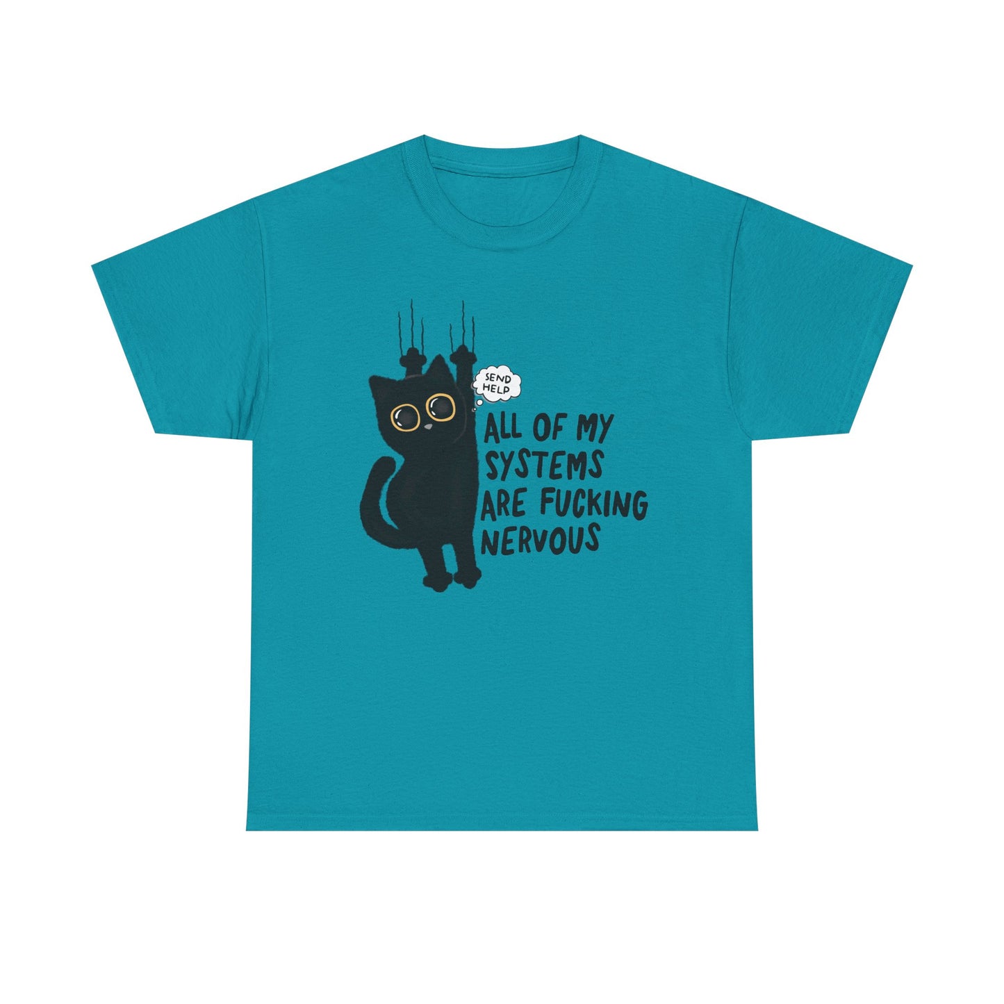 Send Help Cat Graphic Tee