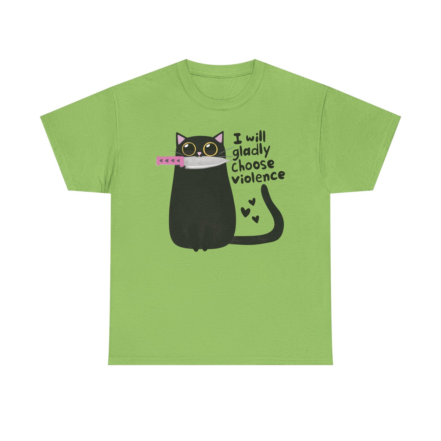 Choose Violence Cat Graphic Tee