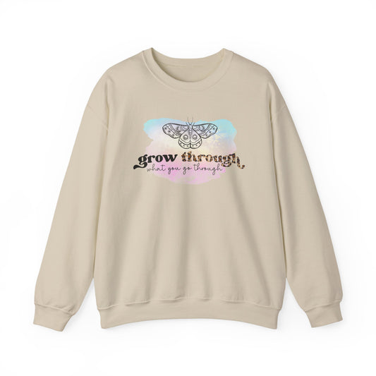Crewneck Sweatshirt - Grow through go through