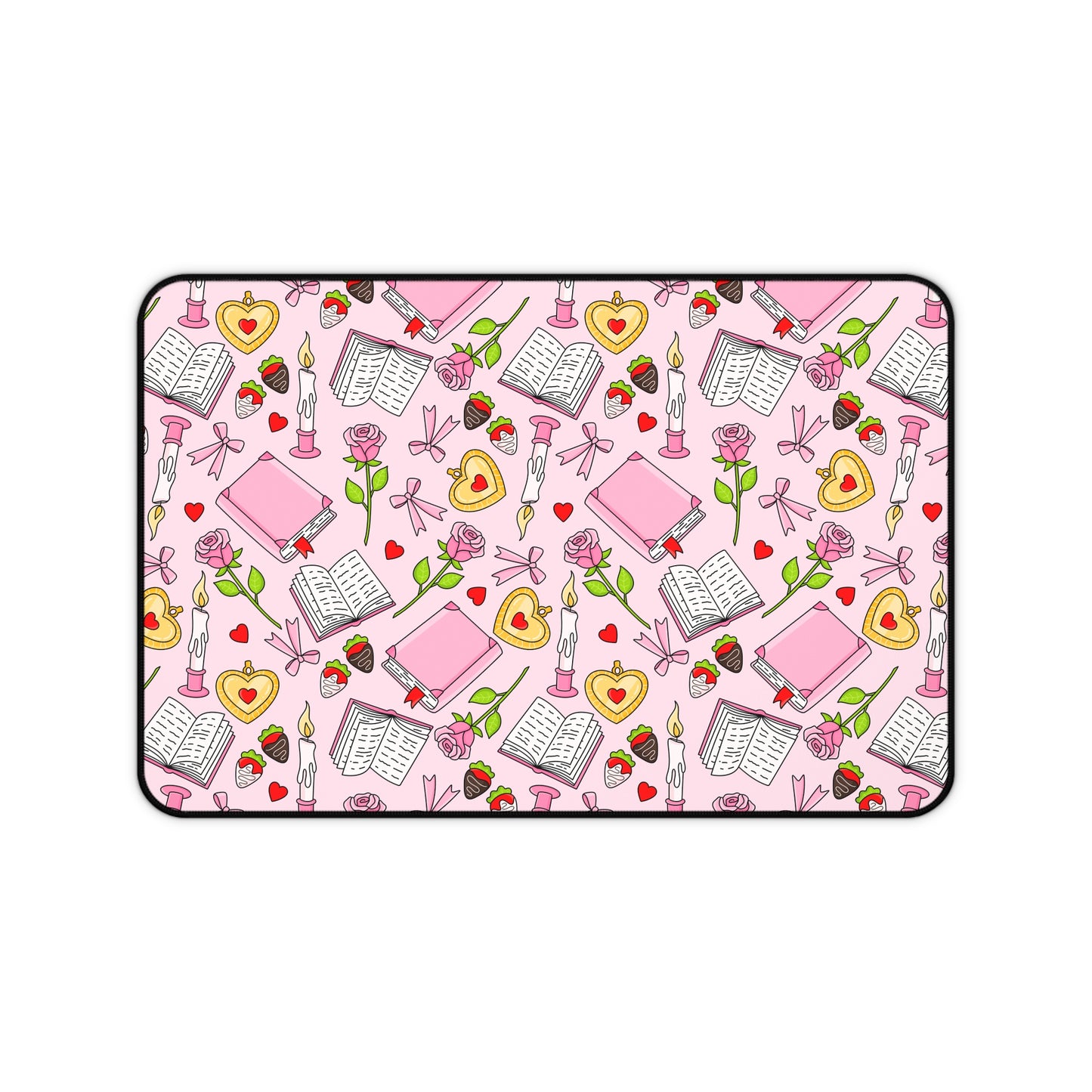 Pink Romance Reader Desk Mat