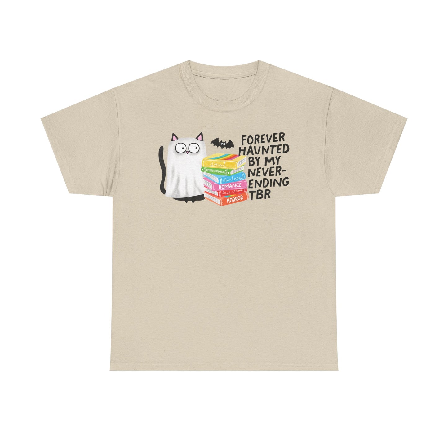 Haunted TBR Cat Graphic Tee