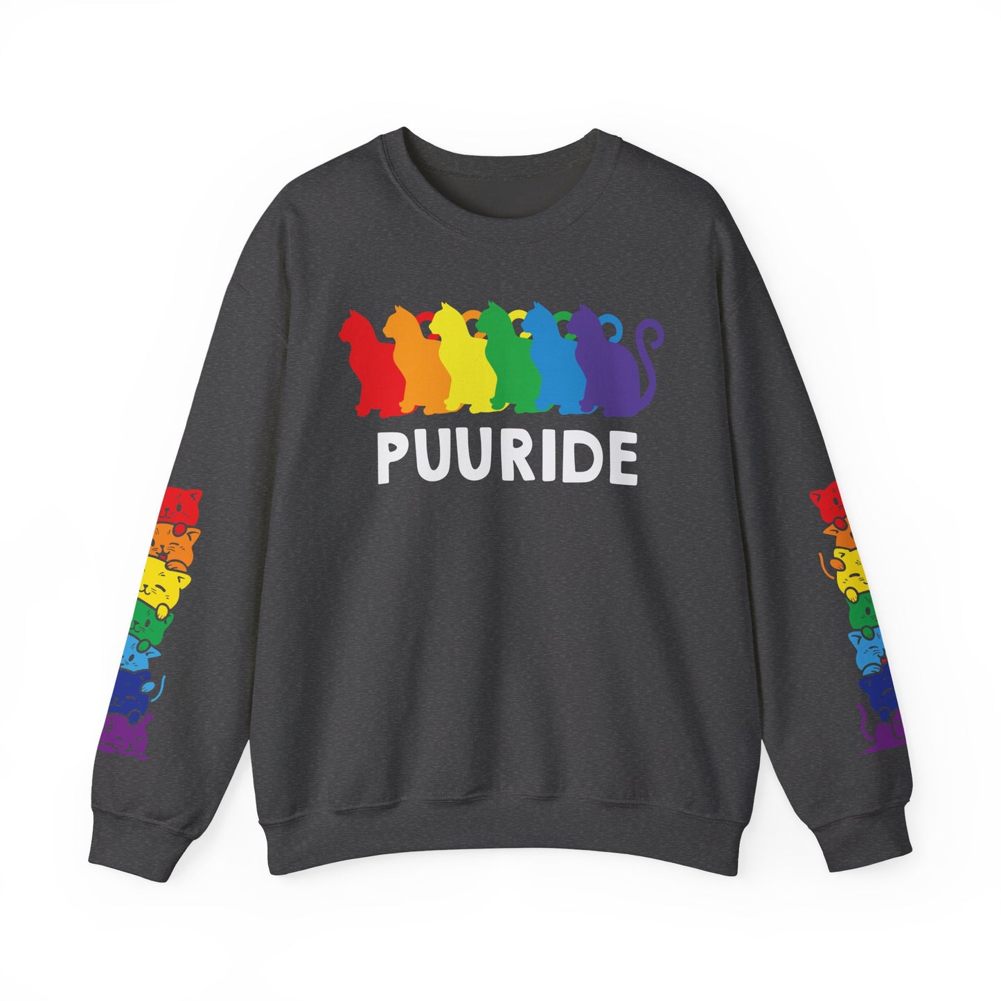 *Sleeve and Front Designs* Crewneck Sweatshirt - Puuride LGBTQA+