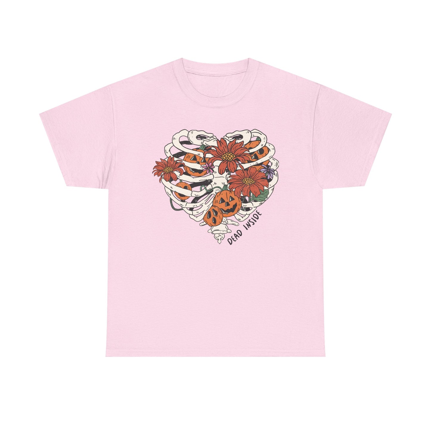 Skeleton Heart Graphic Tee "Dead Inside"