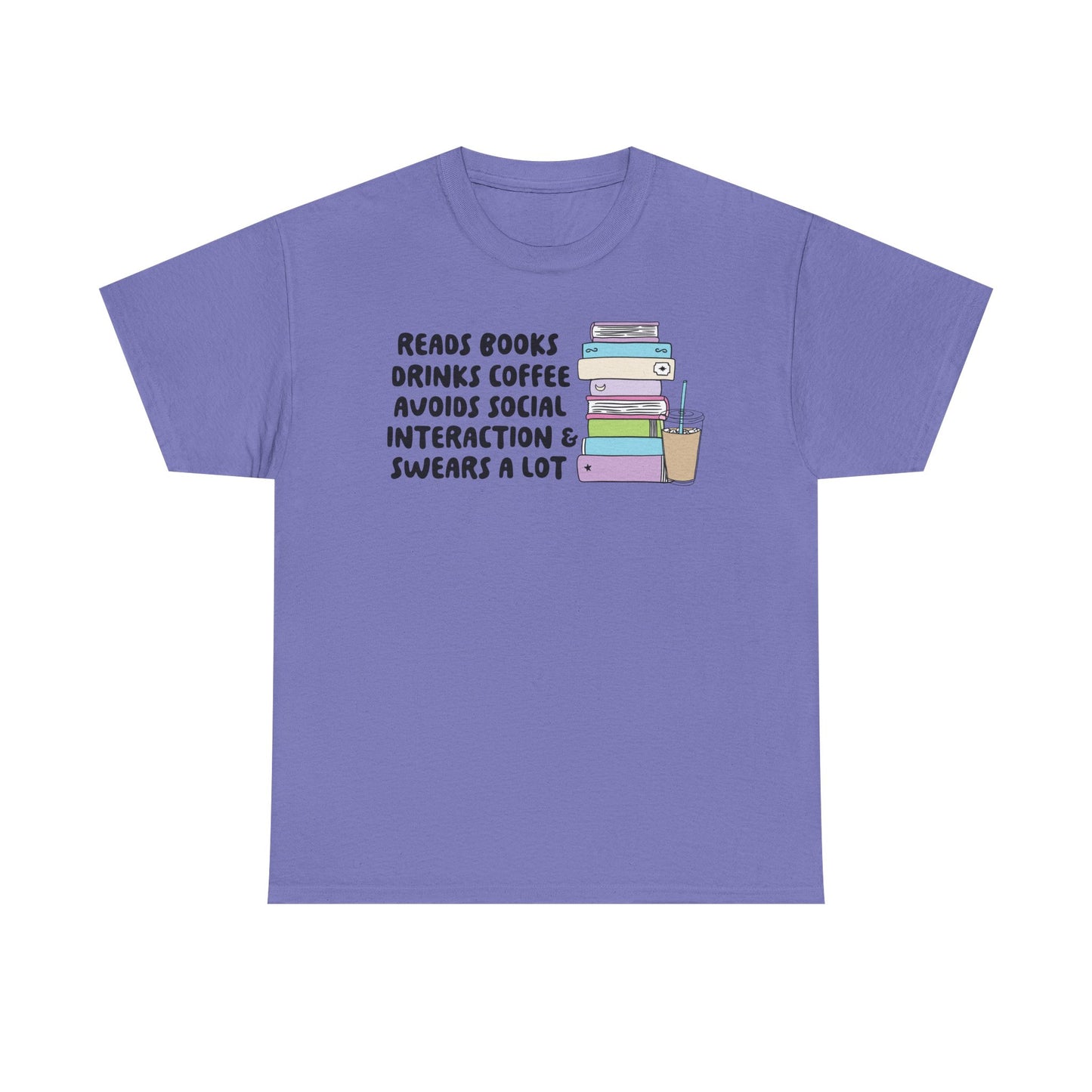 Reads Books Swears A lot Graphic Tee
