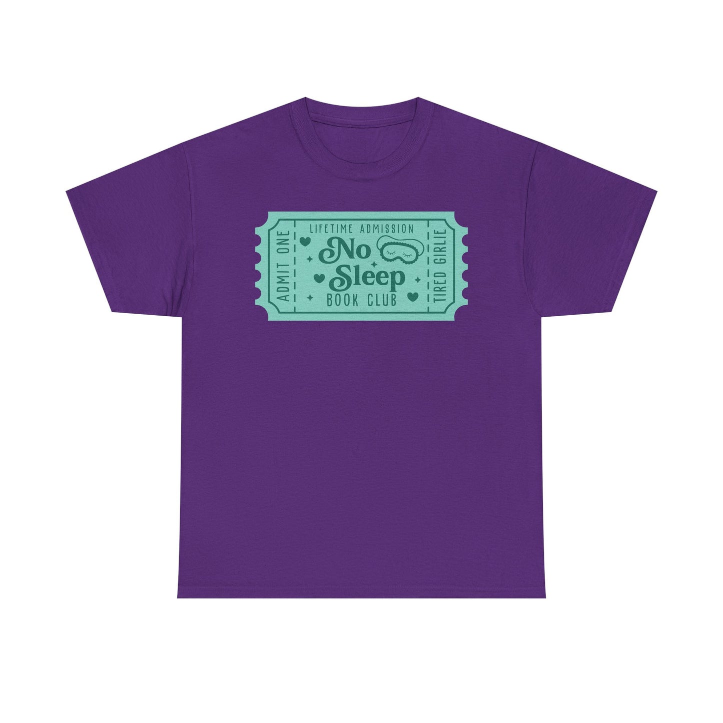 No Sleep Book Club Ticket Graphic Tee