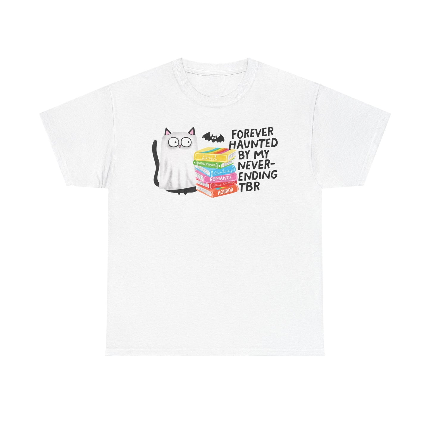 Haunted TBR Cat Graphic Tee
