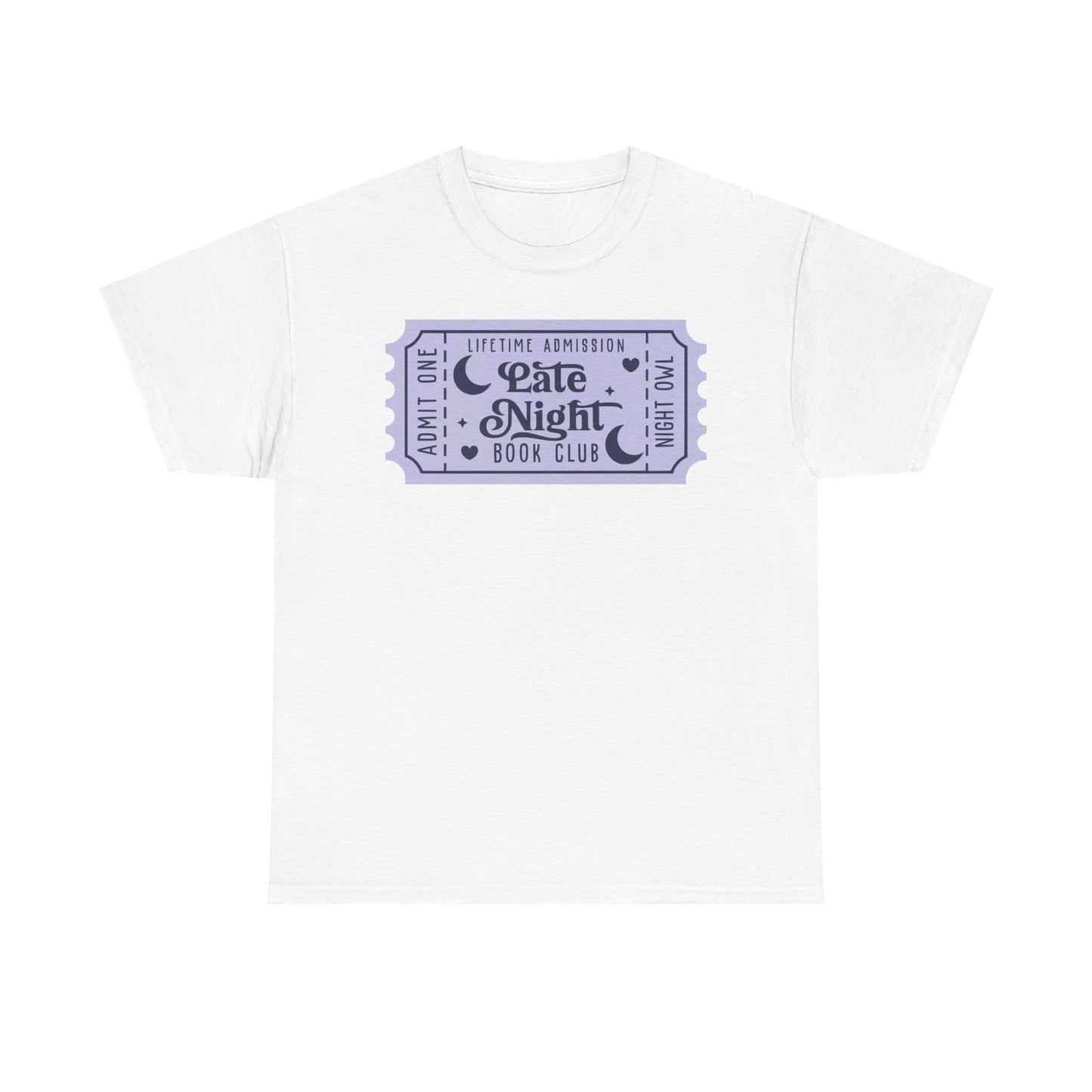 Late Night Book Club Ticket Graphic Tee