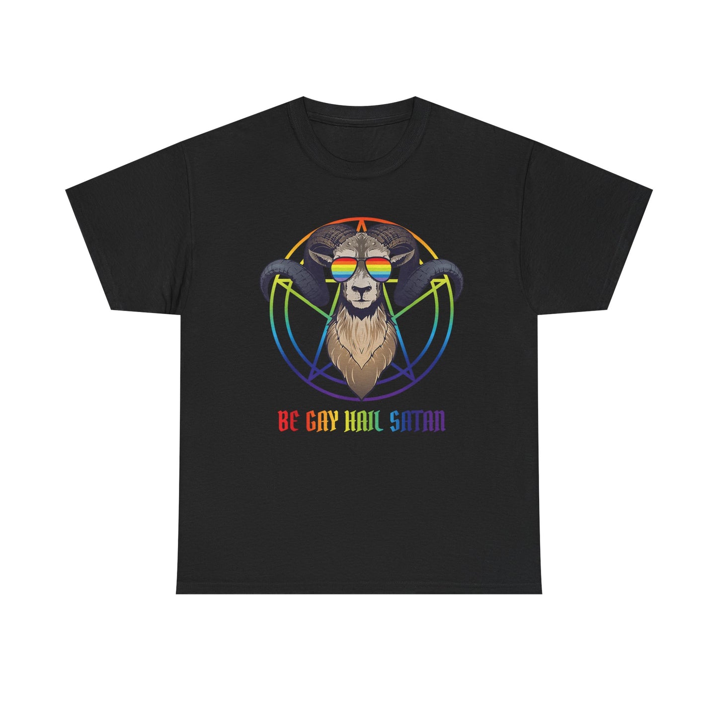 Be Gay Hail Satan Graphic Tee
