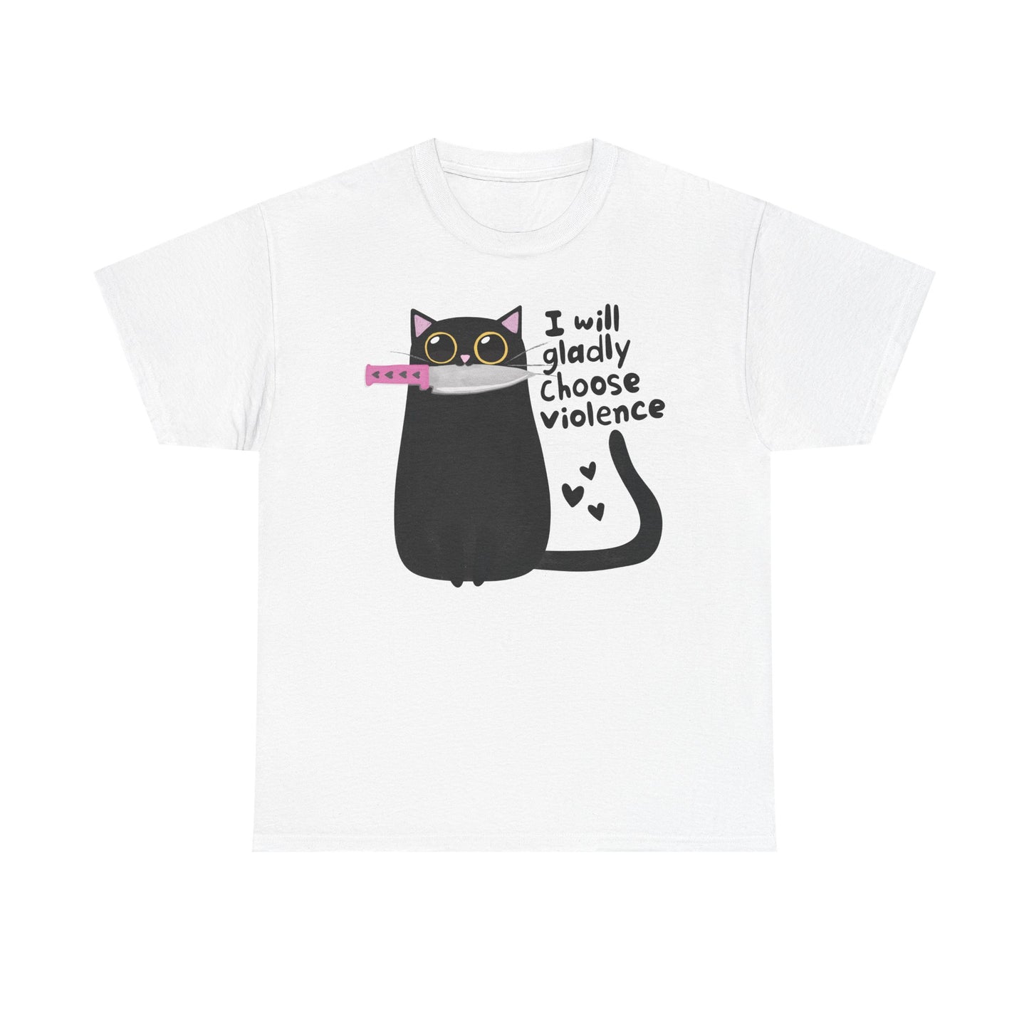 Choose Violence Cat Graphic Tee