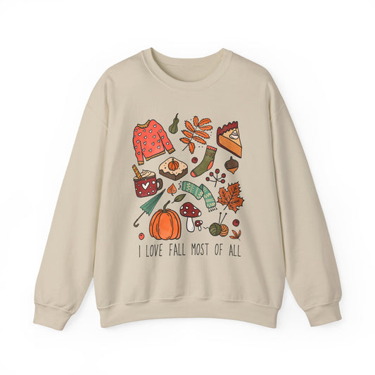 Crewneck Sweatshirt - Love Fall Most