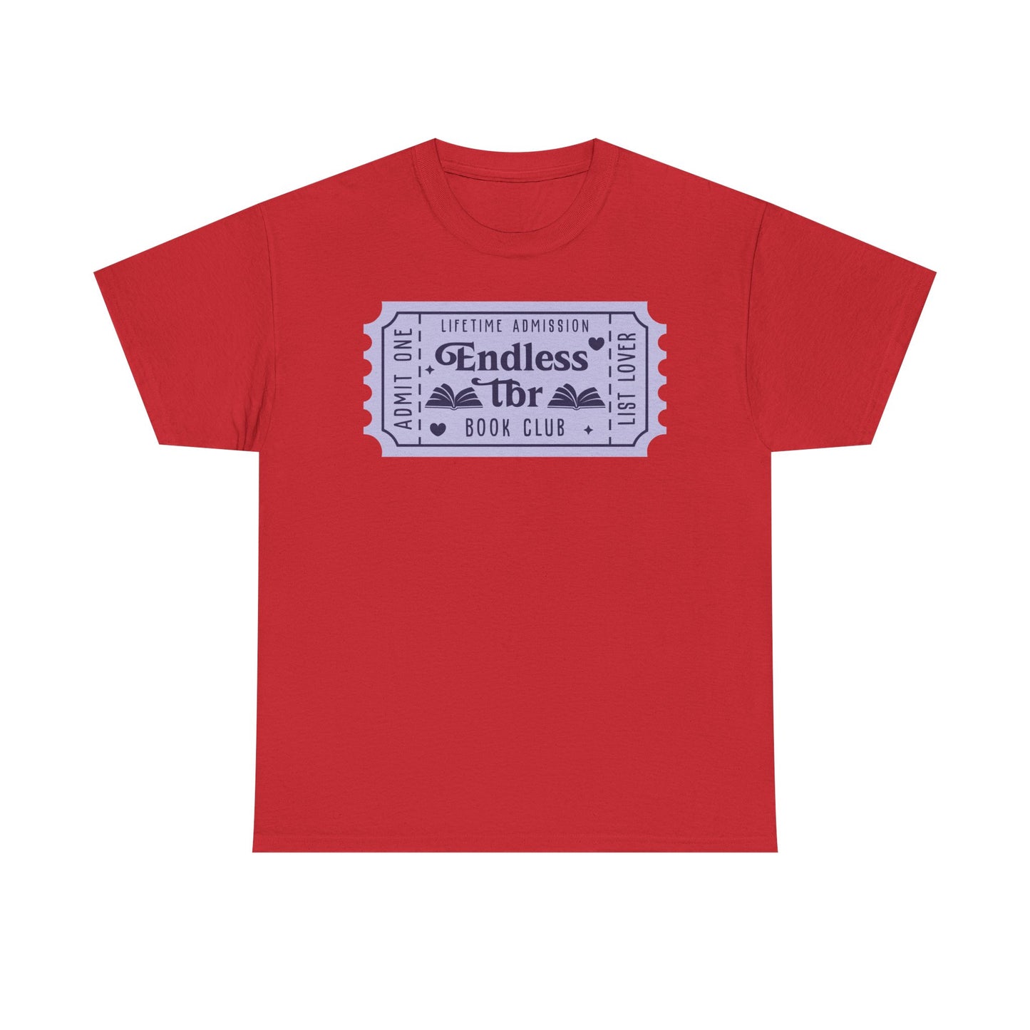 Endless TBR Book Club Ticket Graphic Tee