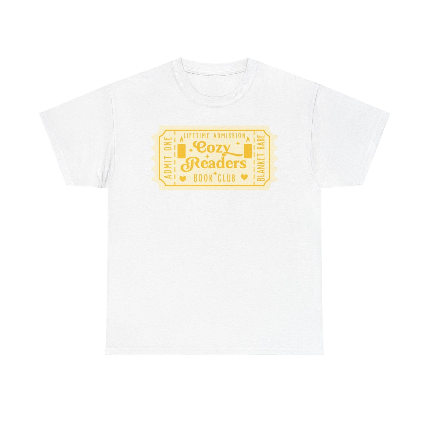 Cozy Readers Book Club Ticket Graphic Tee
