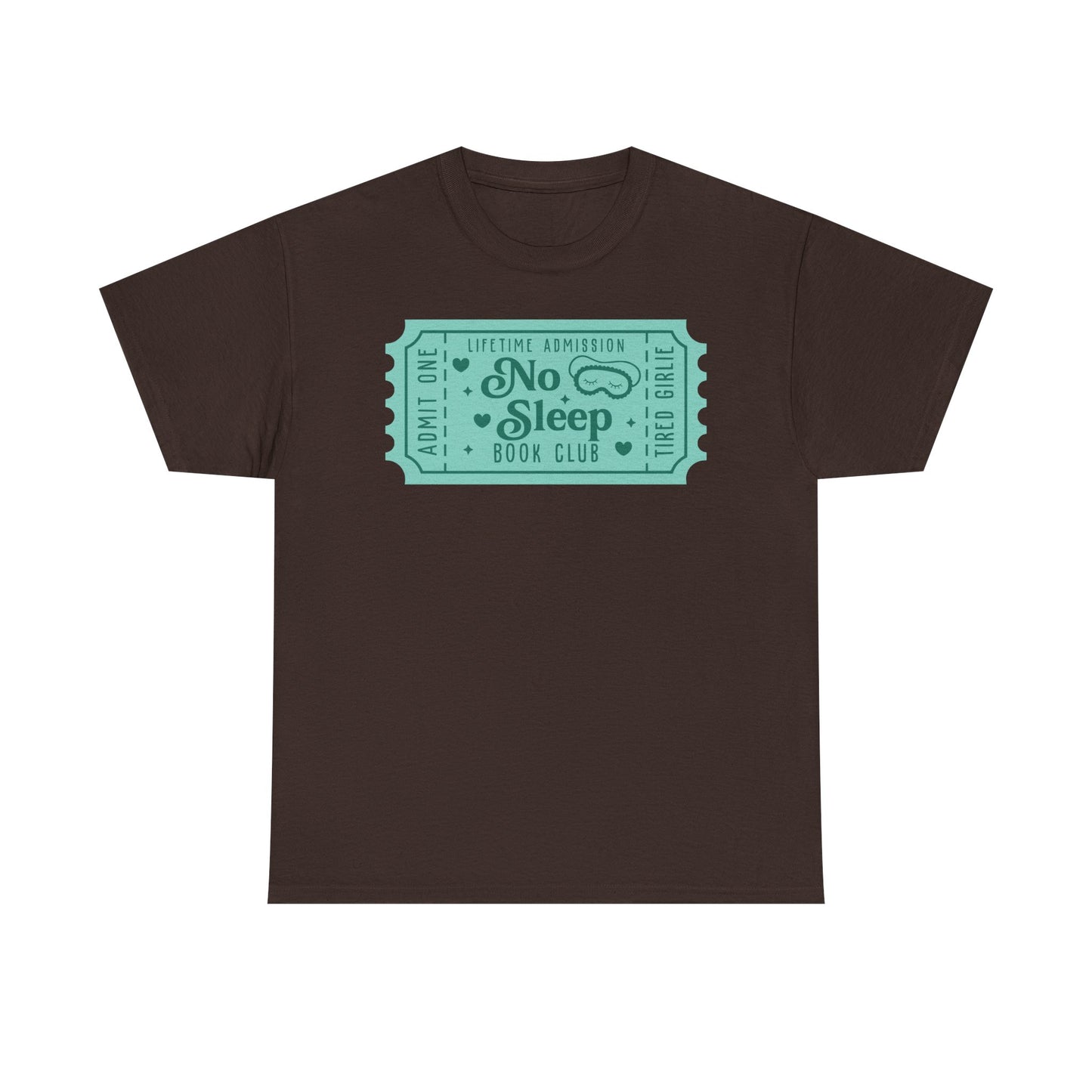 No Sleep Book Club Ticket Graphic Tee