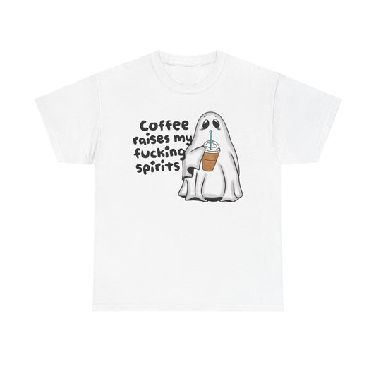 Cute Ghost Graphic Tee "Coffee Spirits"